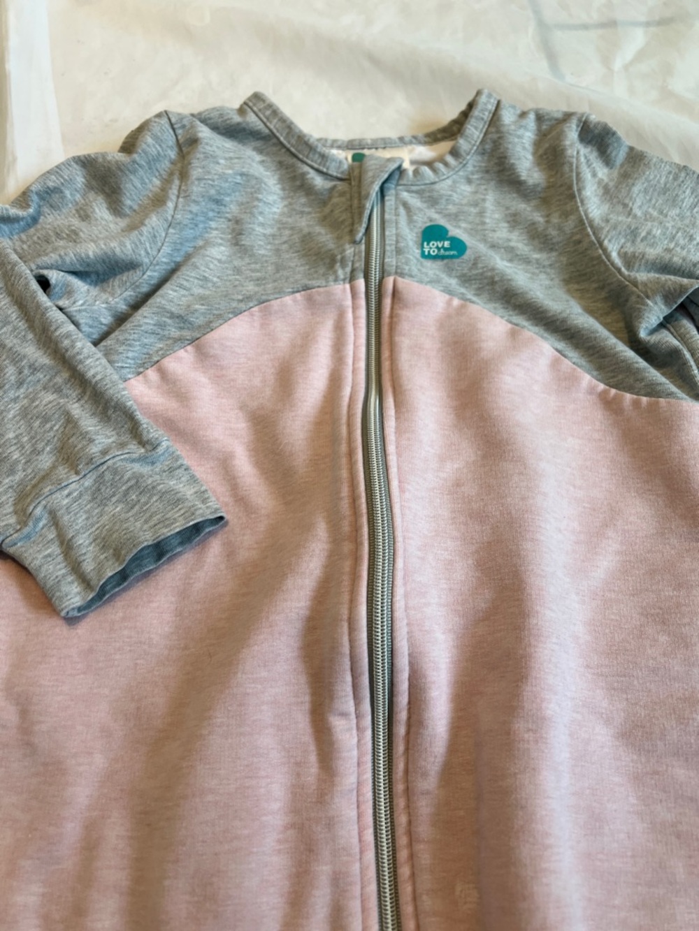 “🩷Bundle 4/$19” Love to dream 12-24m  Zip Footed girl sleep sack organic cotton - Picture 4 of 9